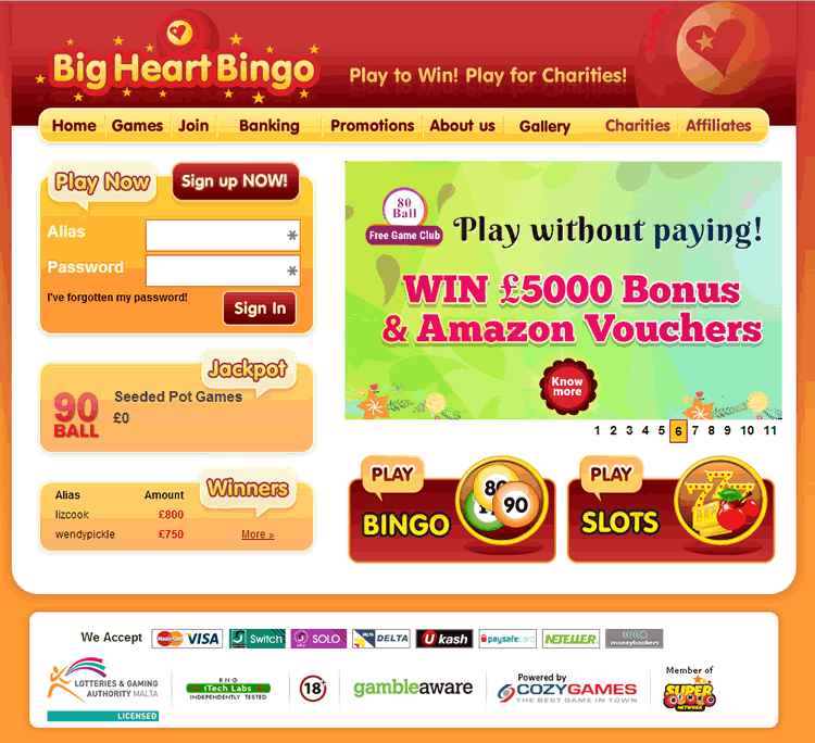 Big Heart Bingo